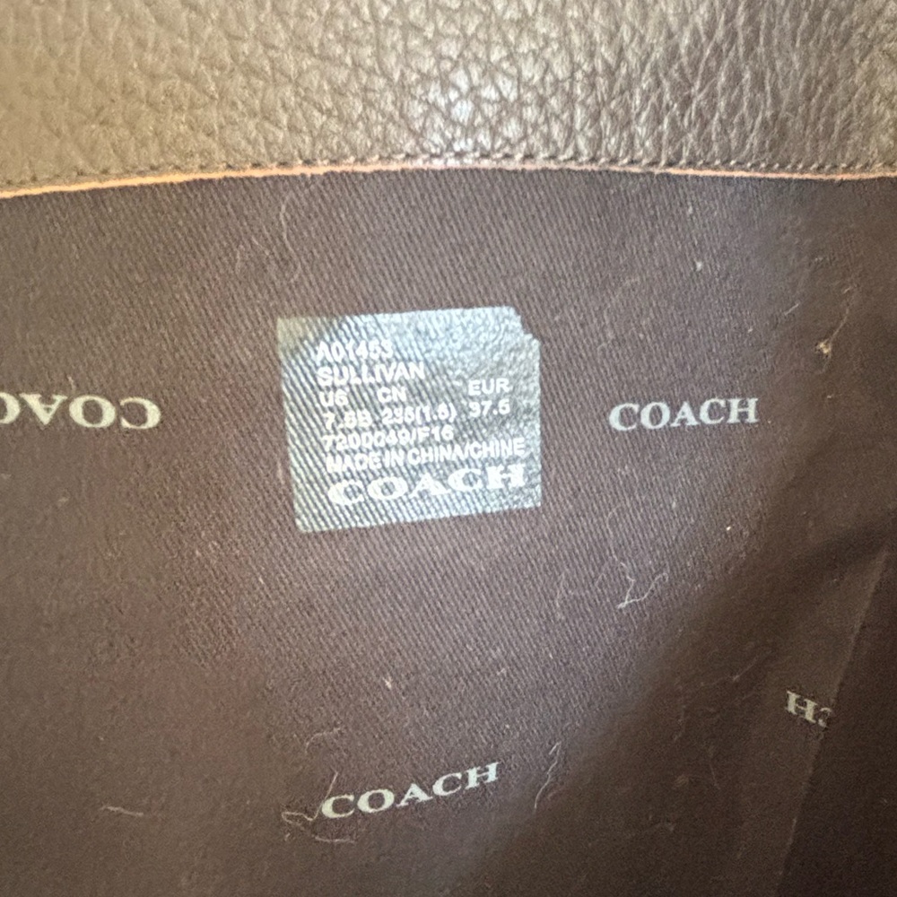 Coach Sullivan Safari Chestnut Brown Pebbled Leather Luxury Tall Riding Boots‎ - Picture 10 of 10